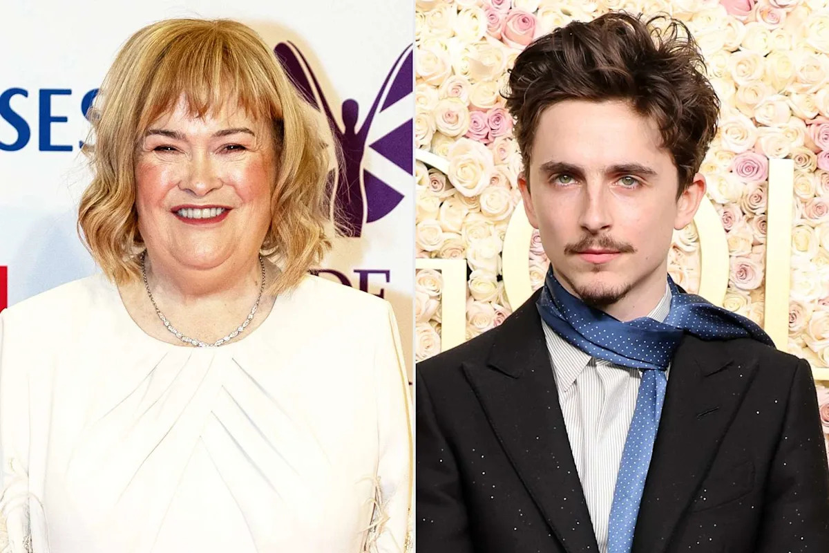 Timothée Chalamet manipula imagen usando a Susan Boyle